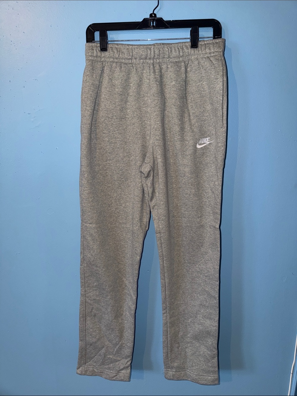 Nike Gray Sweatpants with White Swoosh